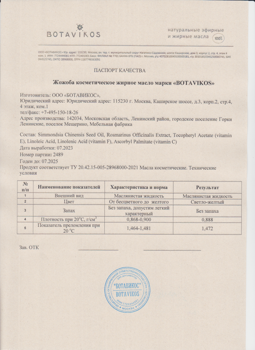 Паспорт №072023